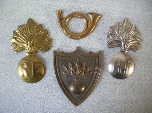 Lot insignes cuivre - d'insignes,